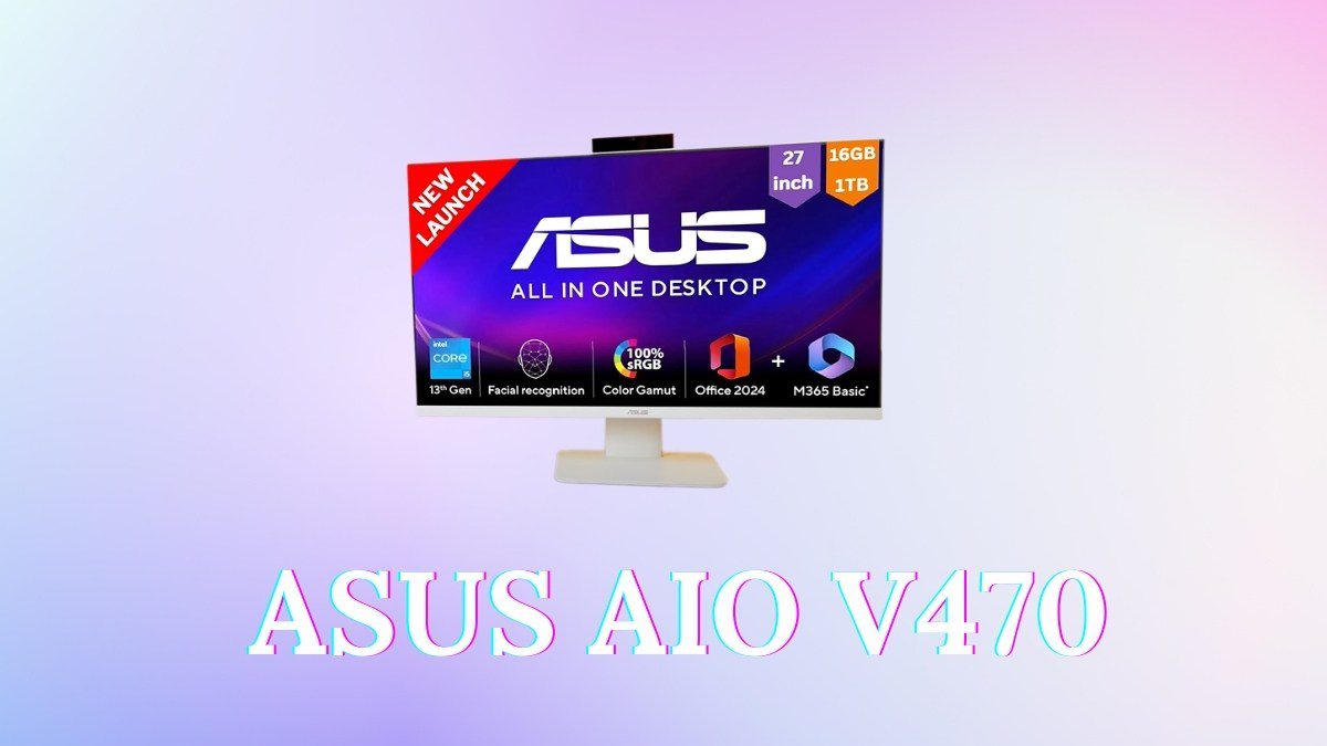 ASUS AiO V470 All-in-One PC with i5 13th gen 16GB Ram and 1TB SSD